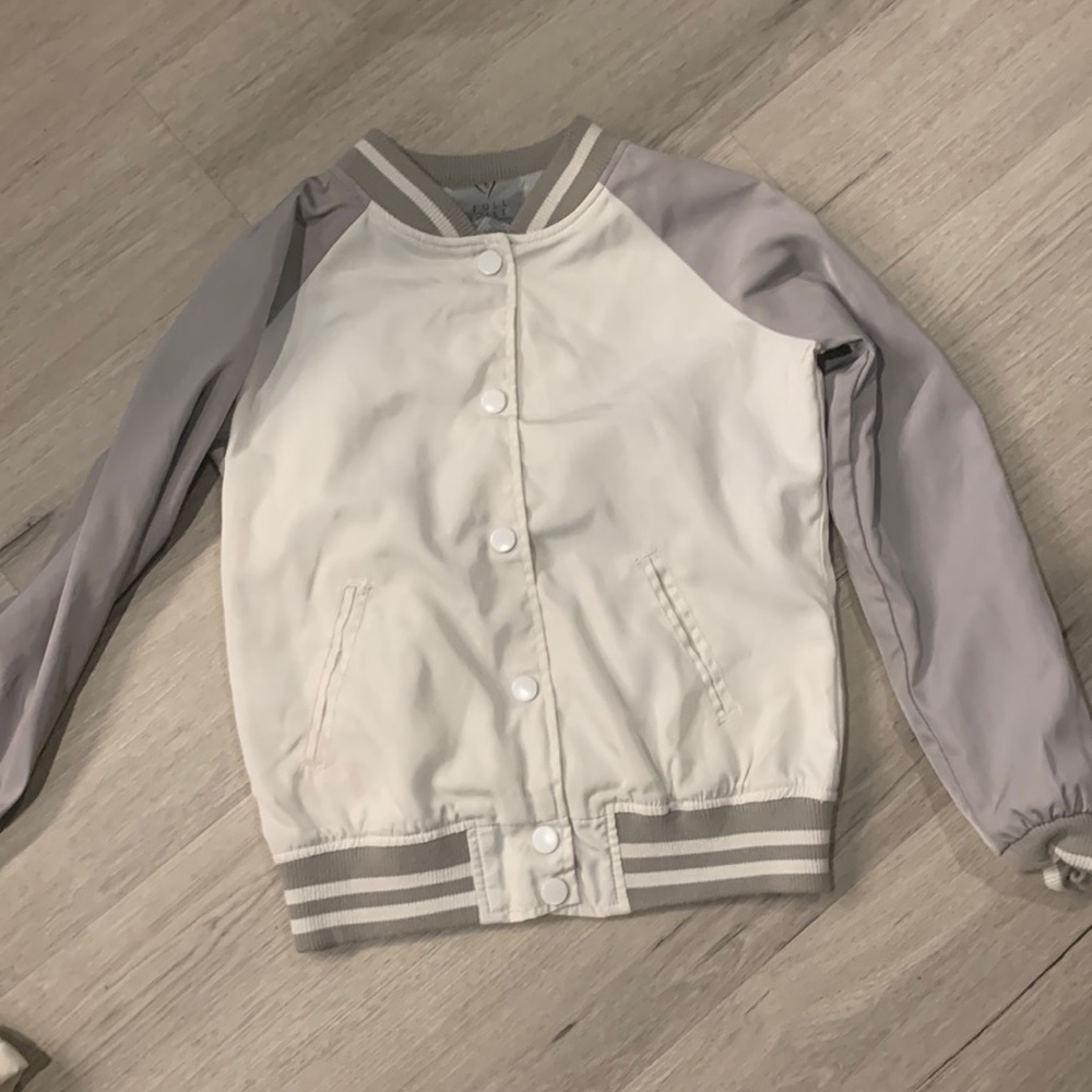 Grey and white jacket
